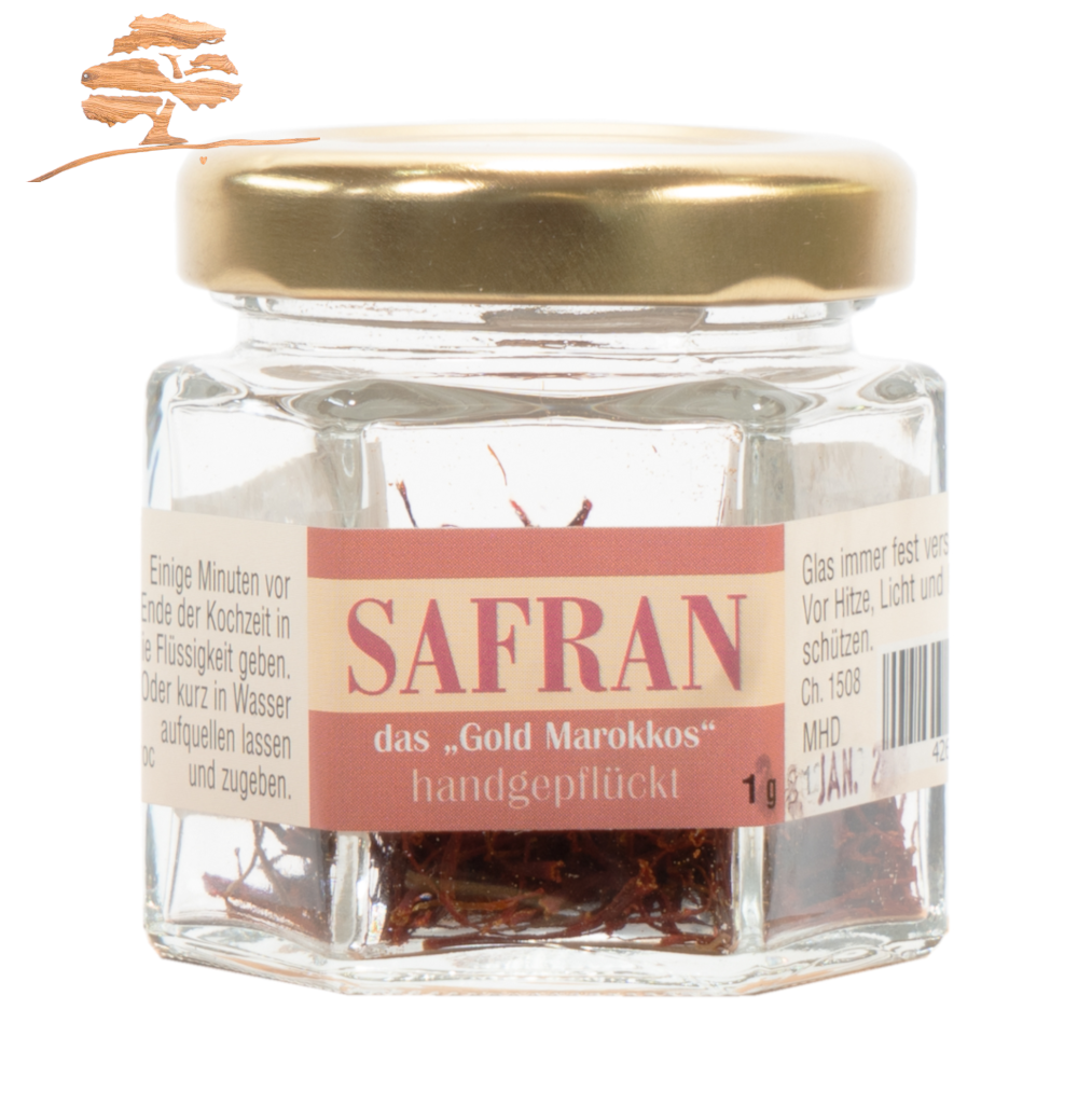 Safran, das rote Gold, Safranfäden,  1 g
